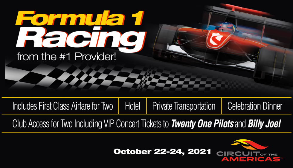 Get a Chance to Win an F1 Racing Weekend — Ask Your Dealers to Vote in